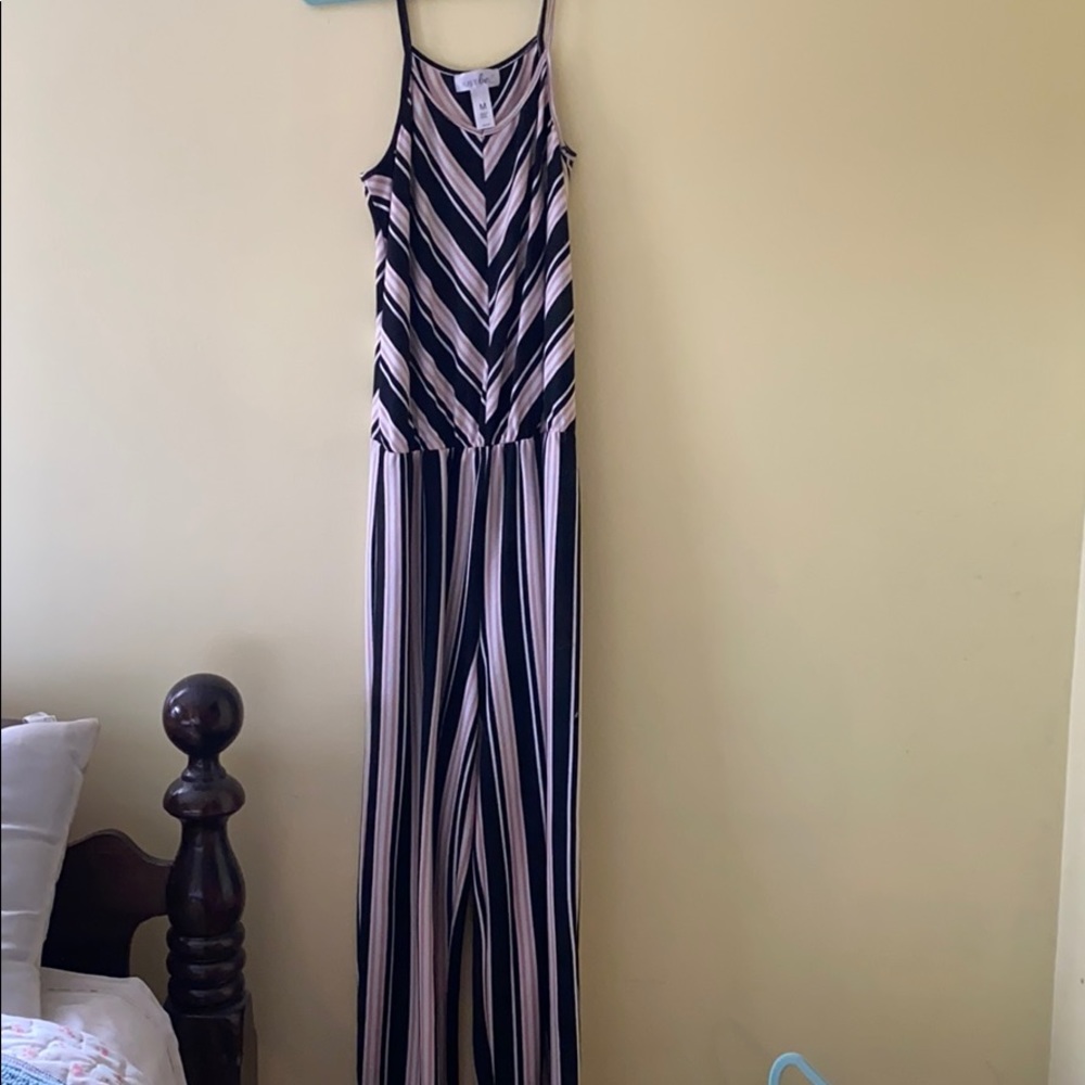 Striped jumpsuit 2